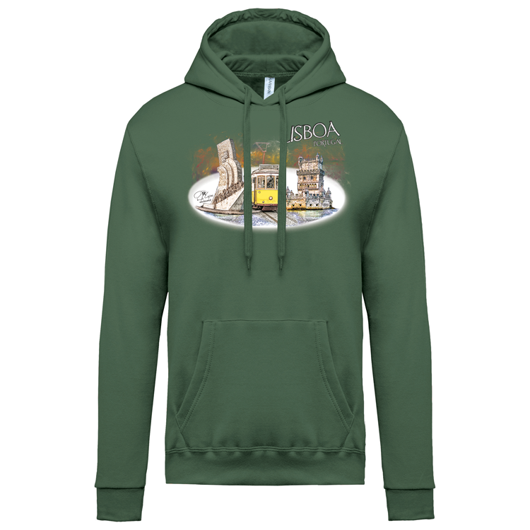 Sweatshirt Kariban com Capuz Monumentos Belém