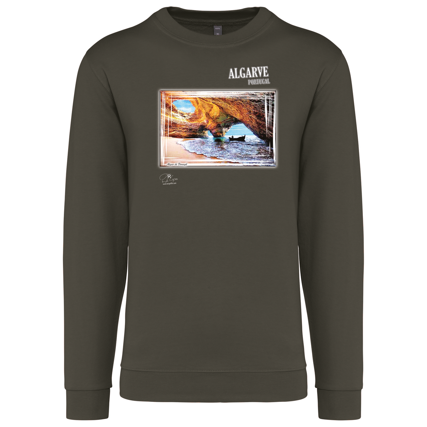 Sweatshirt Kariban sem Capuz Algar de Benagil