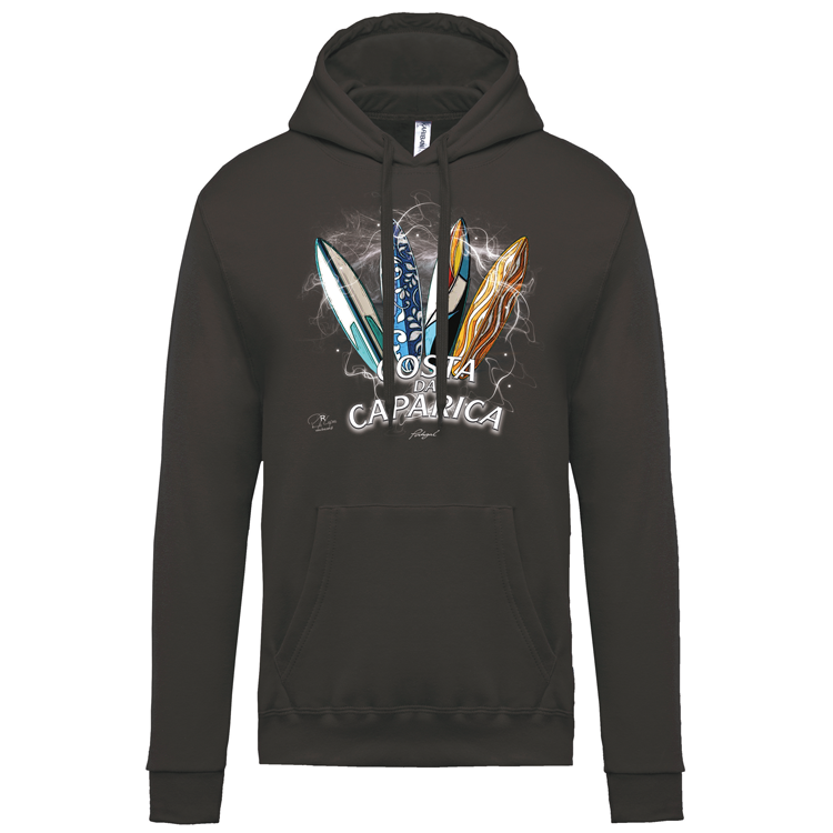 Sweatshirt Kariban com Capuz Surfboards Caparica