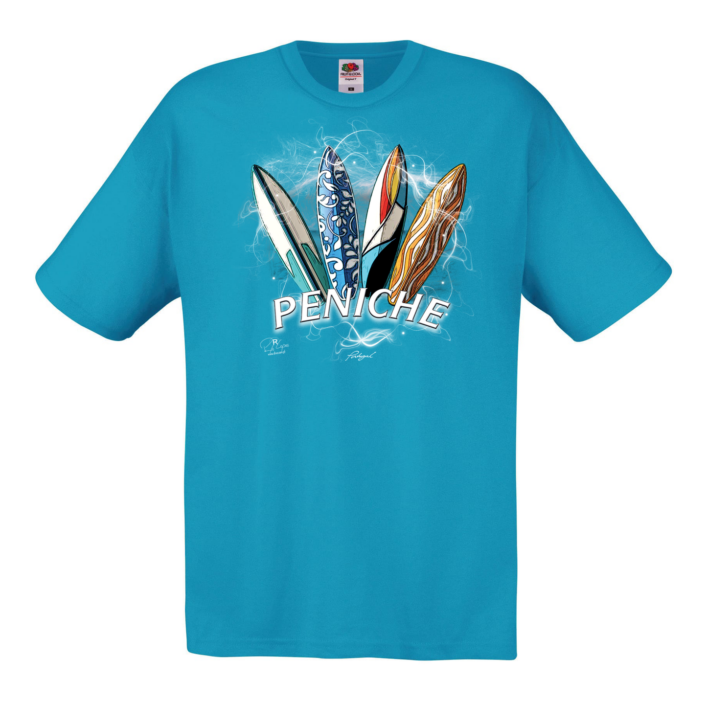 T-shirt Fruit of the Loom, Original 145g, Surfboards Peniche