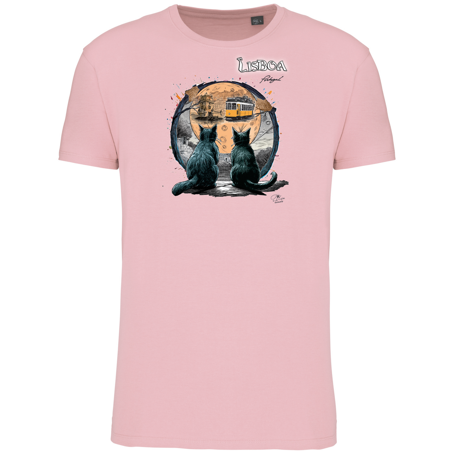 T-Shirt Algodão Biológico Luar Lisboa