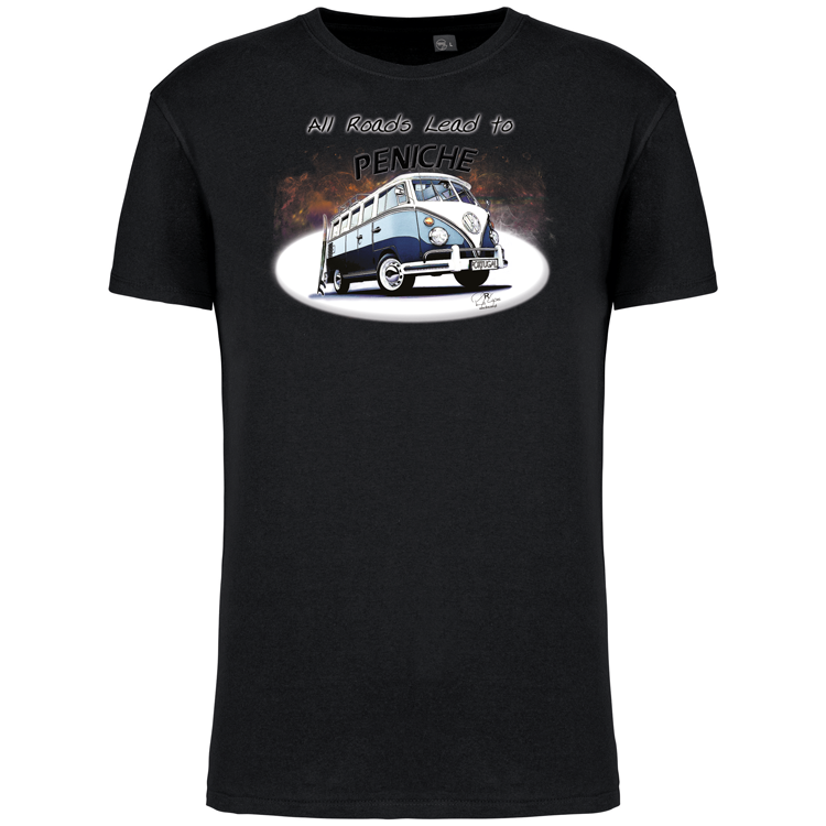 T-Shirt Algodão Biológico All Roads Lead to Peniche