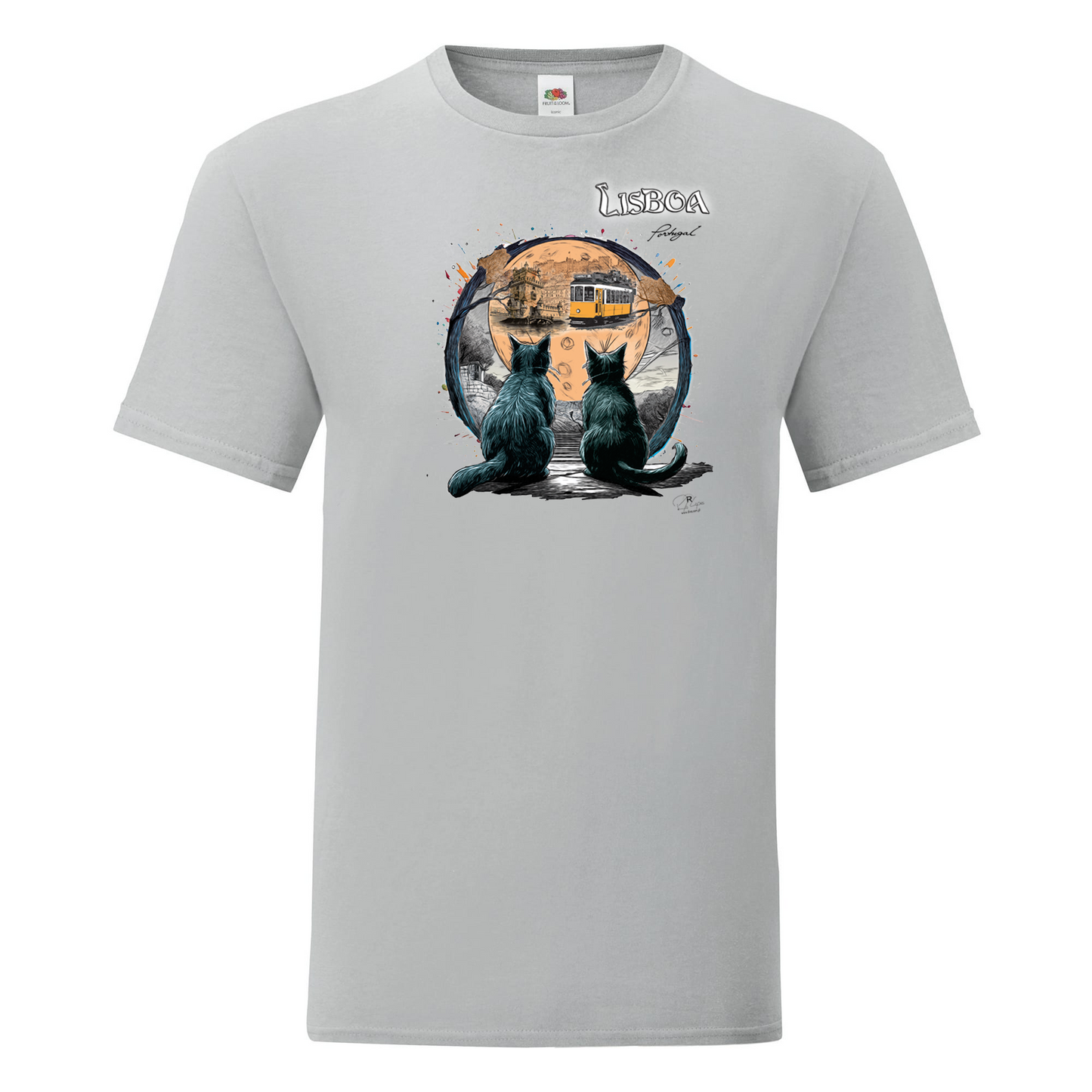 T-shirt Fruit of the Loom, Iconic, 150g, Luar Lisboa