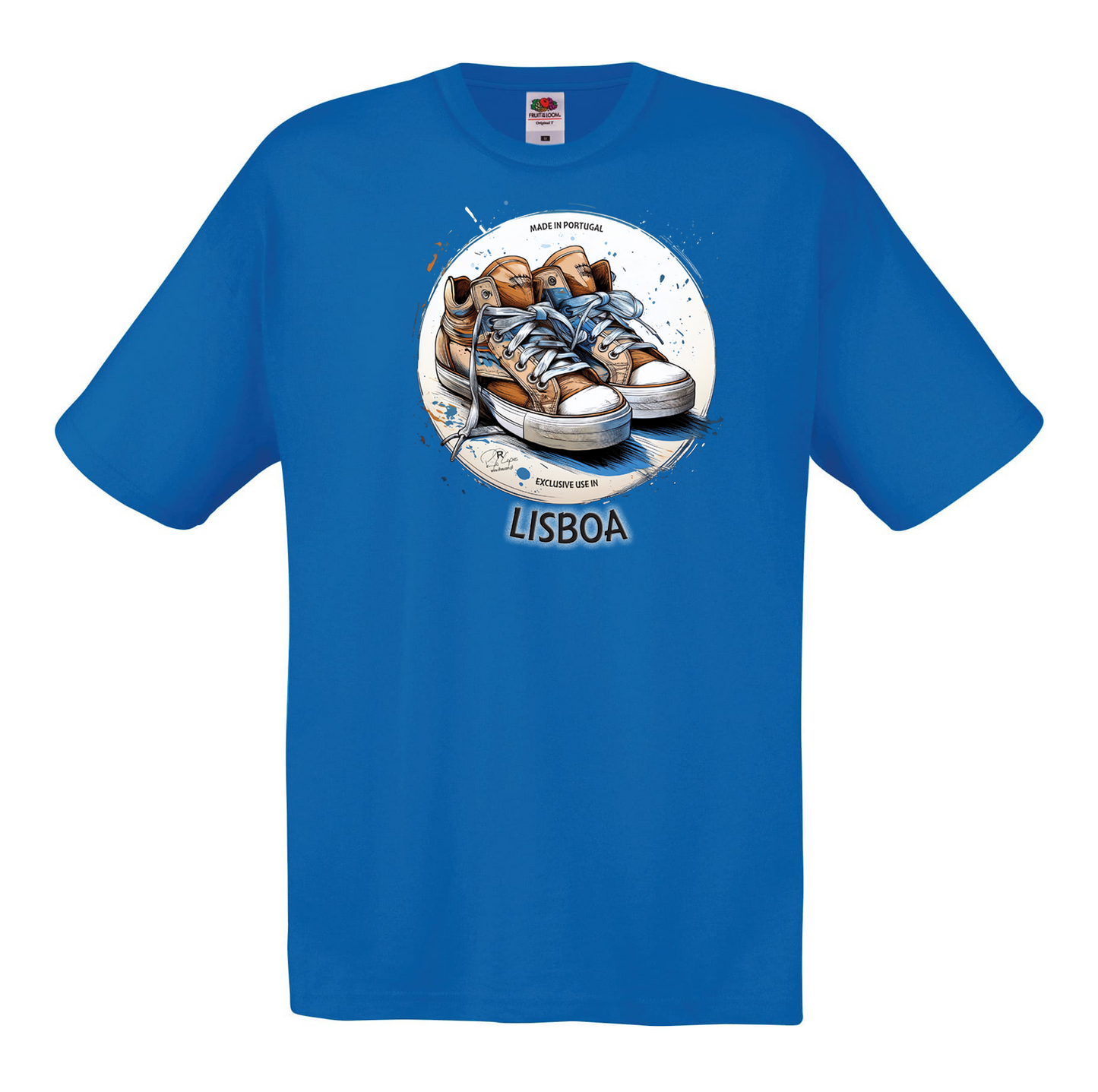 T-shirt Fruit of the Loom, Original 145g, Exclusive Lisboa