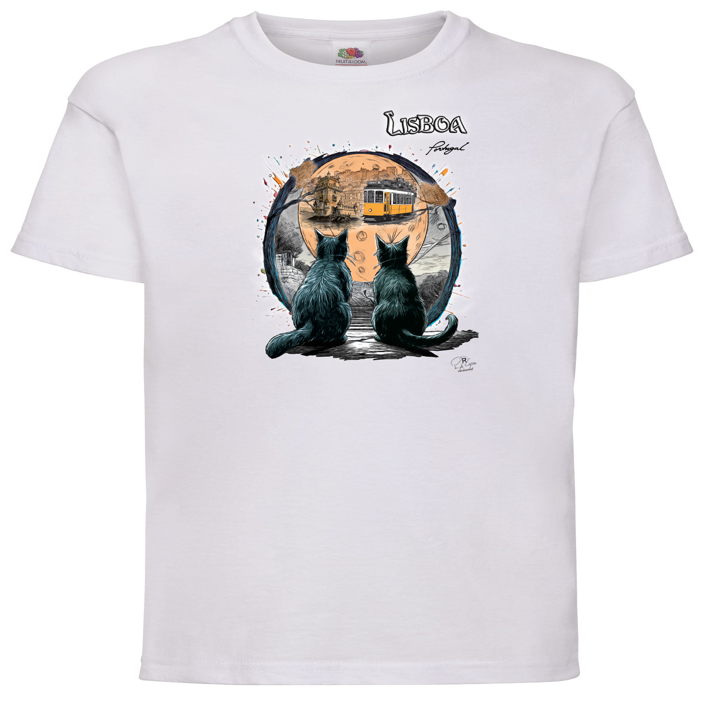 T-shirt Fruit of the Loom Kids Luar Lisboa