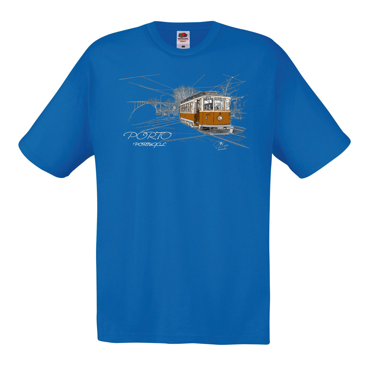 T-shirt Fruit of the Loom, Original 145g, Carmo
