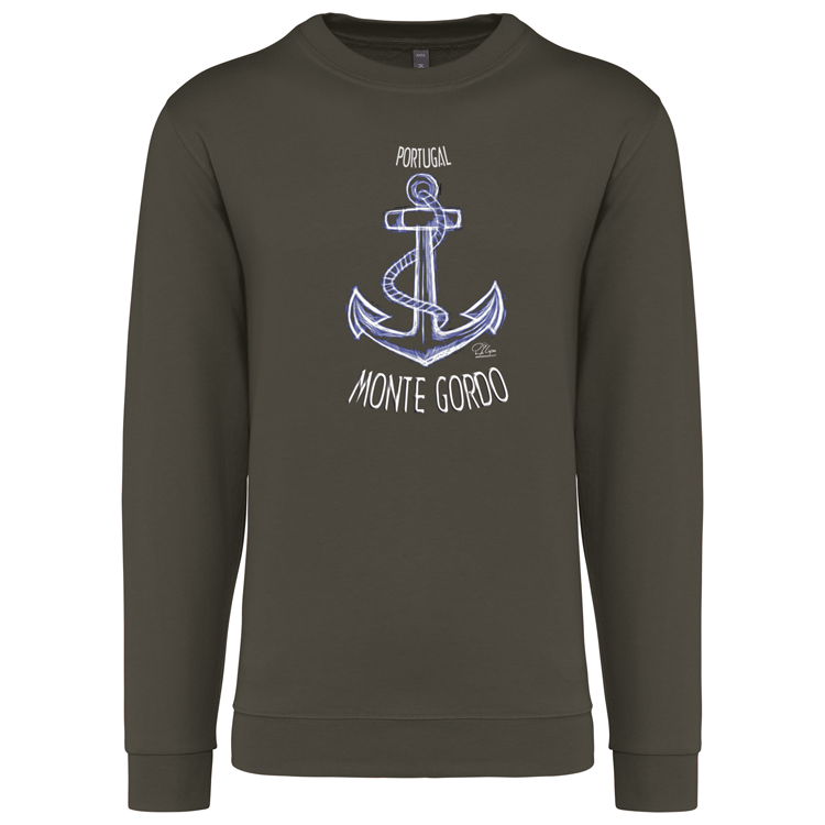 Sweatshirt Kariban sem Capuz Âncora Monte Gordo