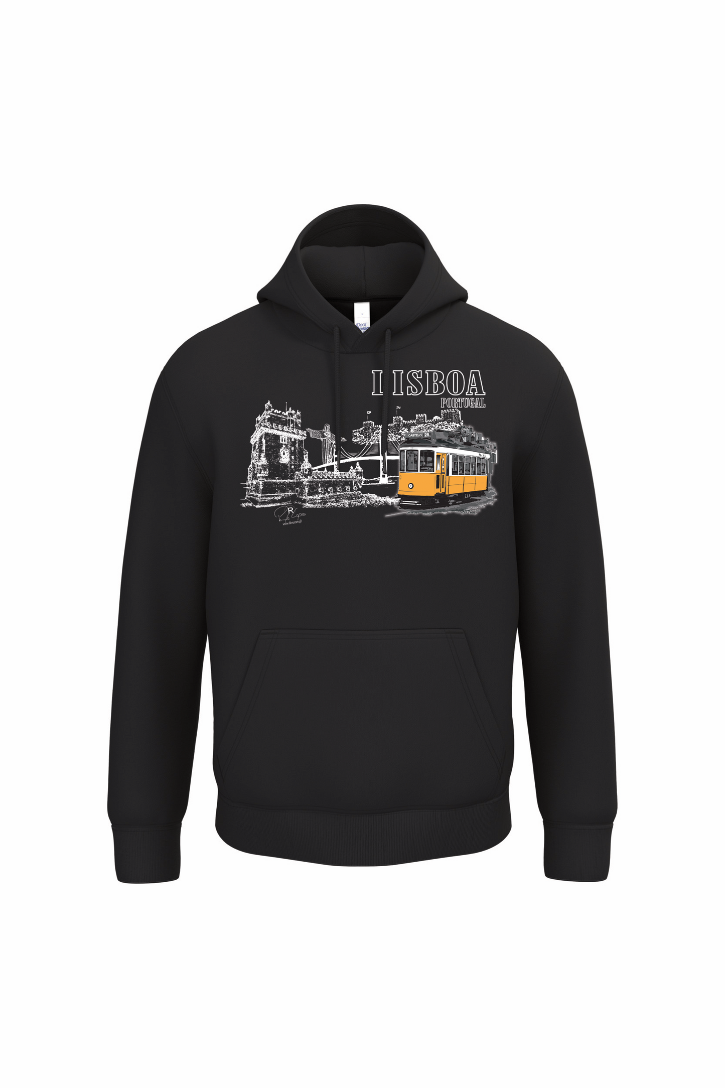 Sweatshirt Ideal com Capuz Monumentos Lisboa