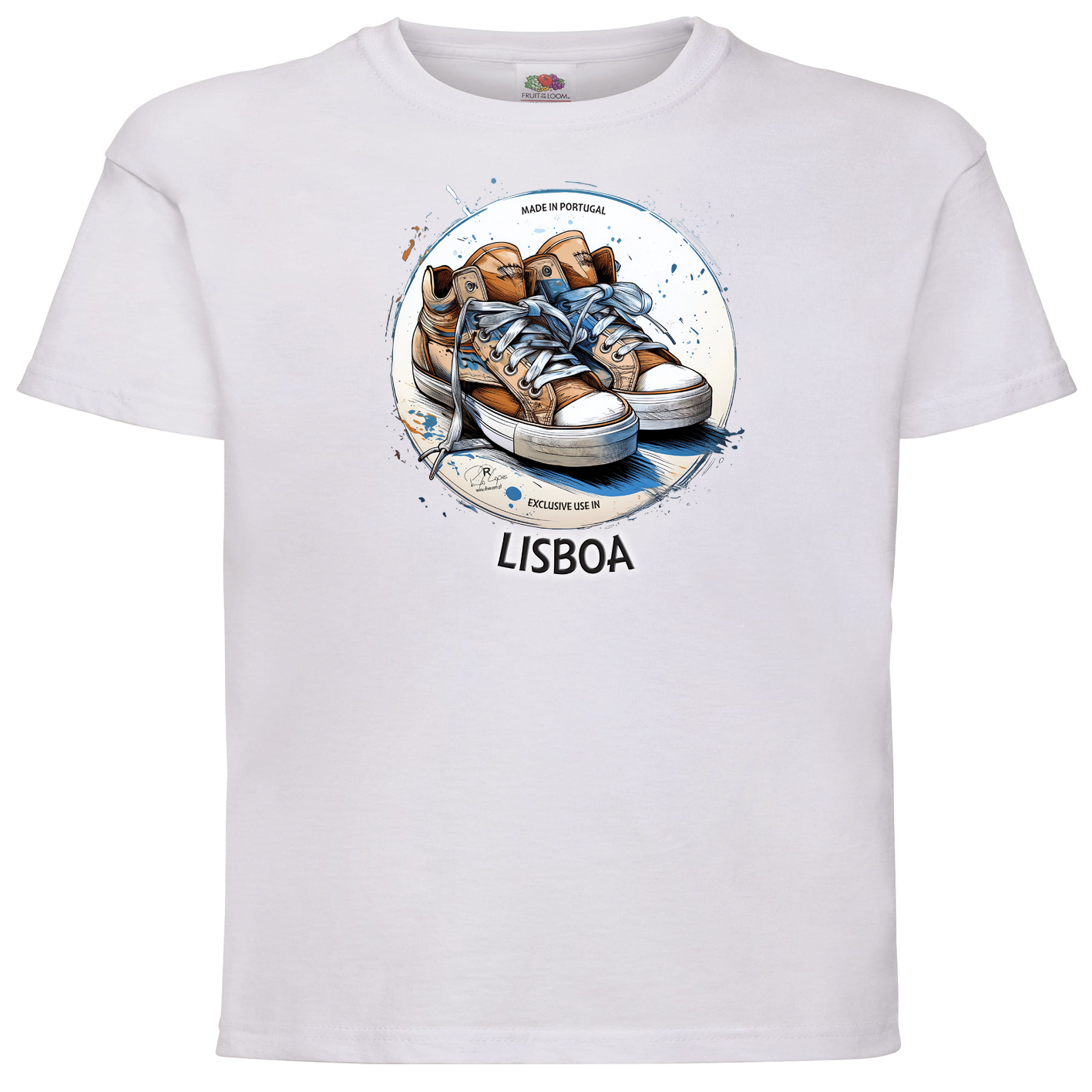 T-shirt Fruit of the Loom Kids Exclusive Lisboa