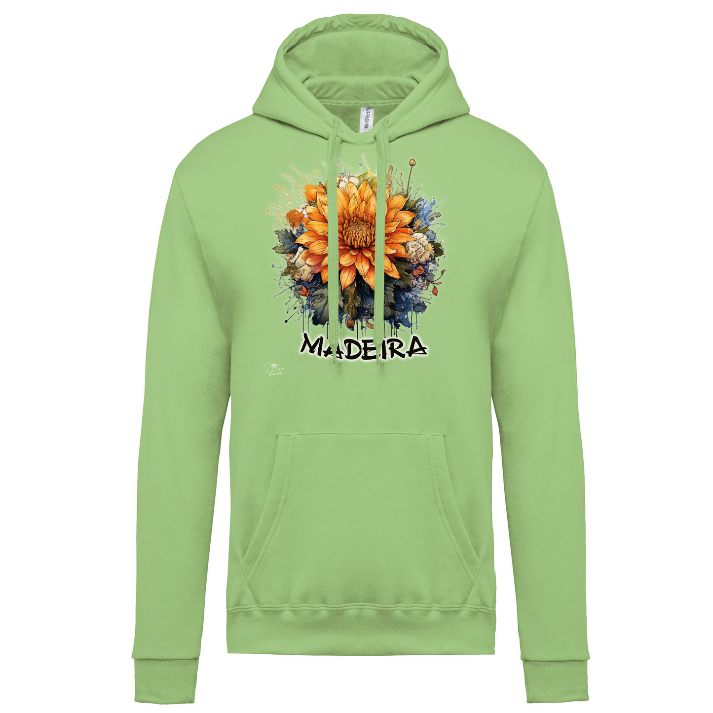 Sweatshirt Kariban com Capuz Arranjo Floral 1