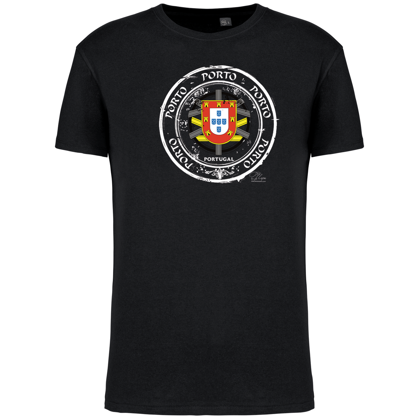 T-Shirt Algodão Biológico Selo Escudo Porto