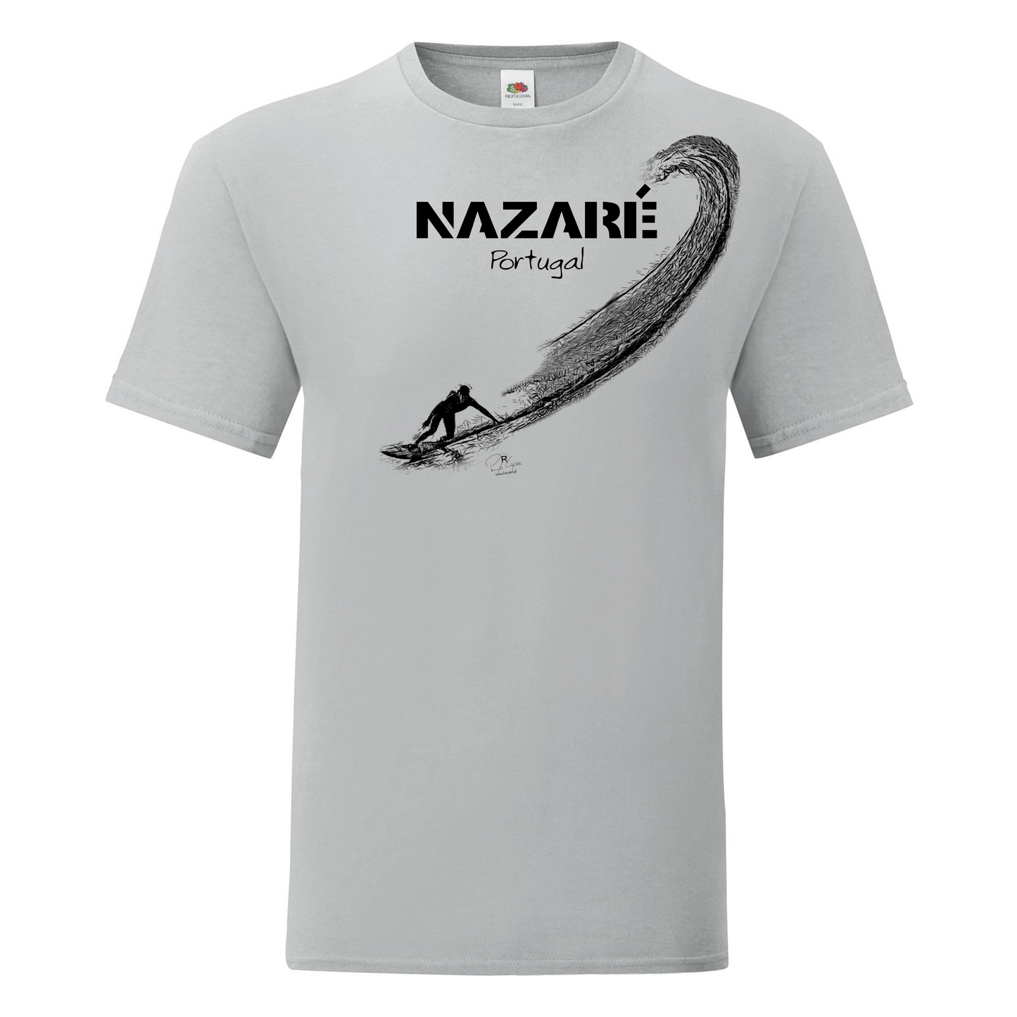 T-shirt Fruit of the Loom, Iconic, 150g, Surf Nazaré