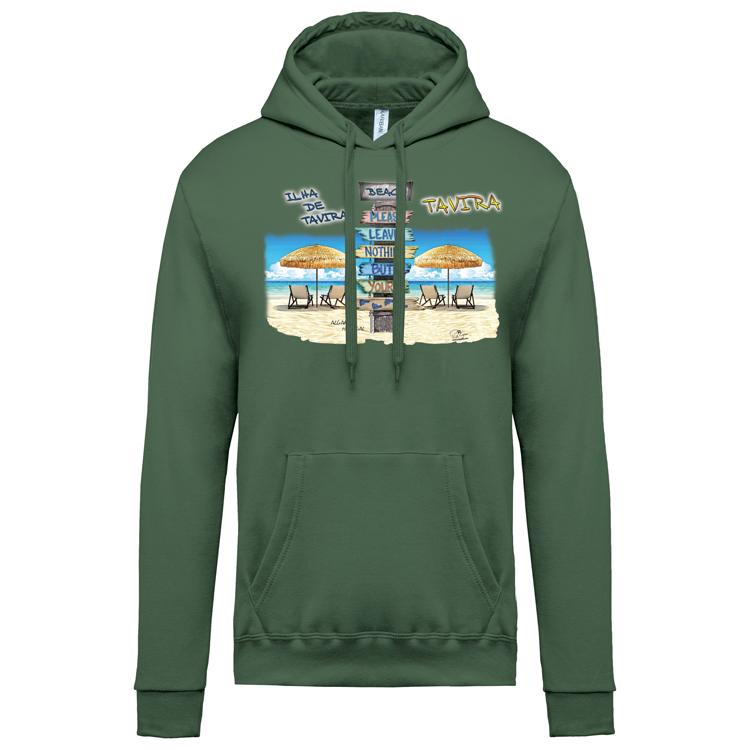 Sweatshirt Kariban com Capuz Pegadas Tavira