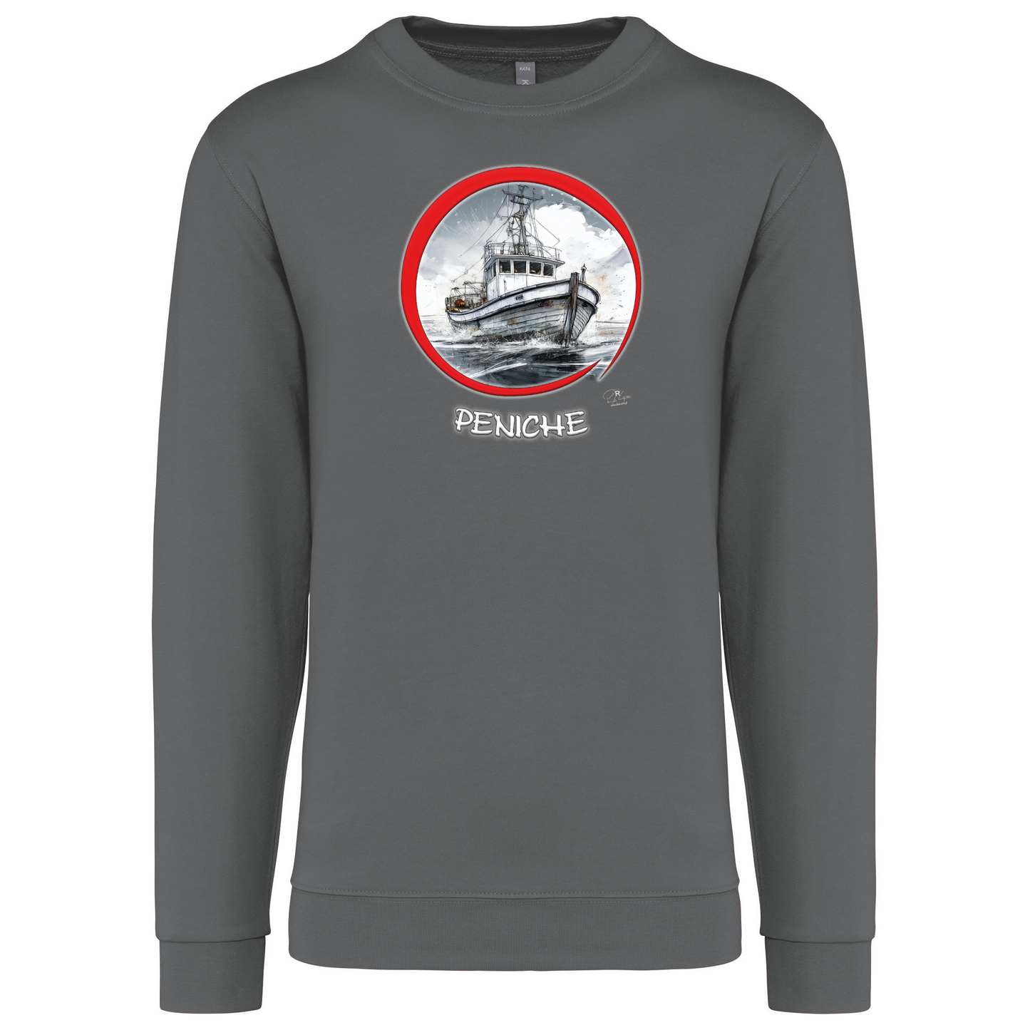 Sweatshirt Kariban sem Capuz Traineira Peniche