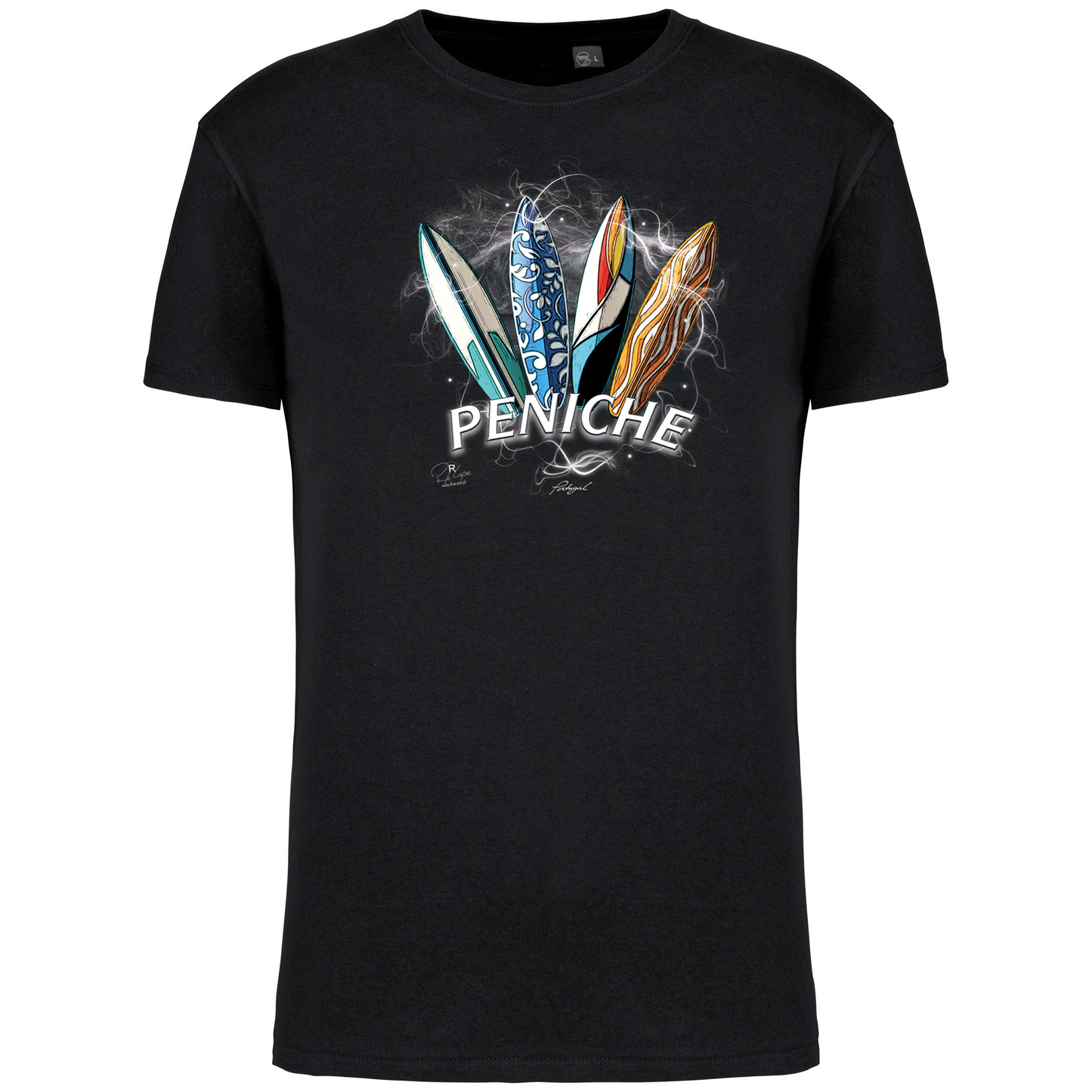 T-Shirt Algodão Biológico Surfboards Peniche