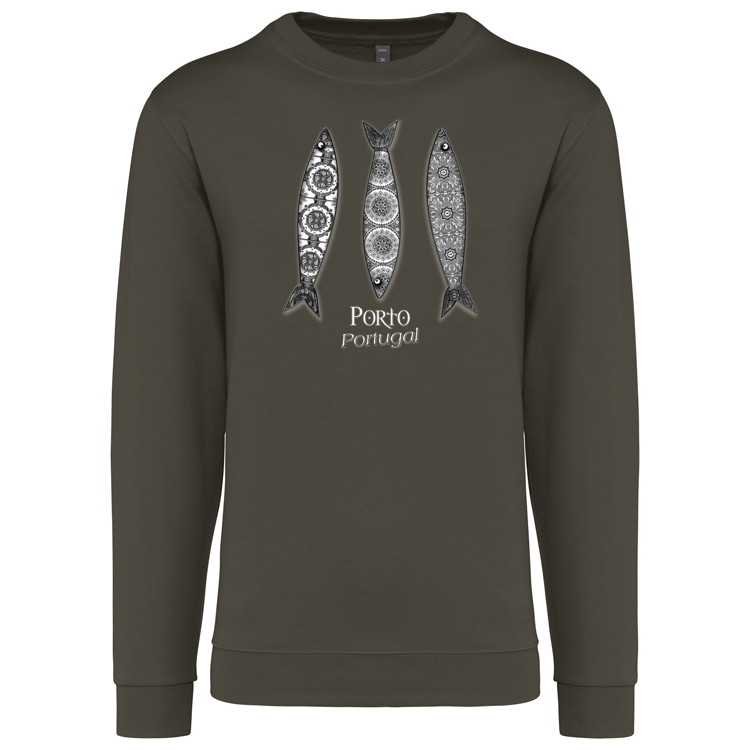 Sweatshirt Kariban sem Capuz 3 Sardinhas Porto