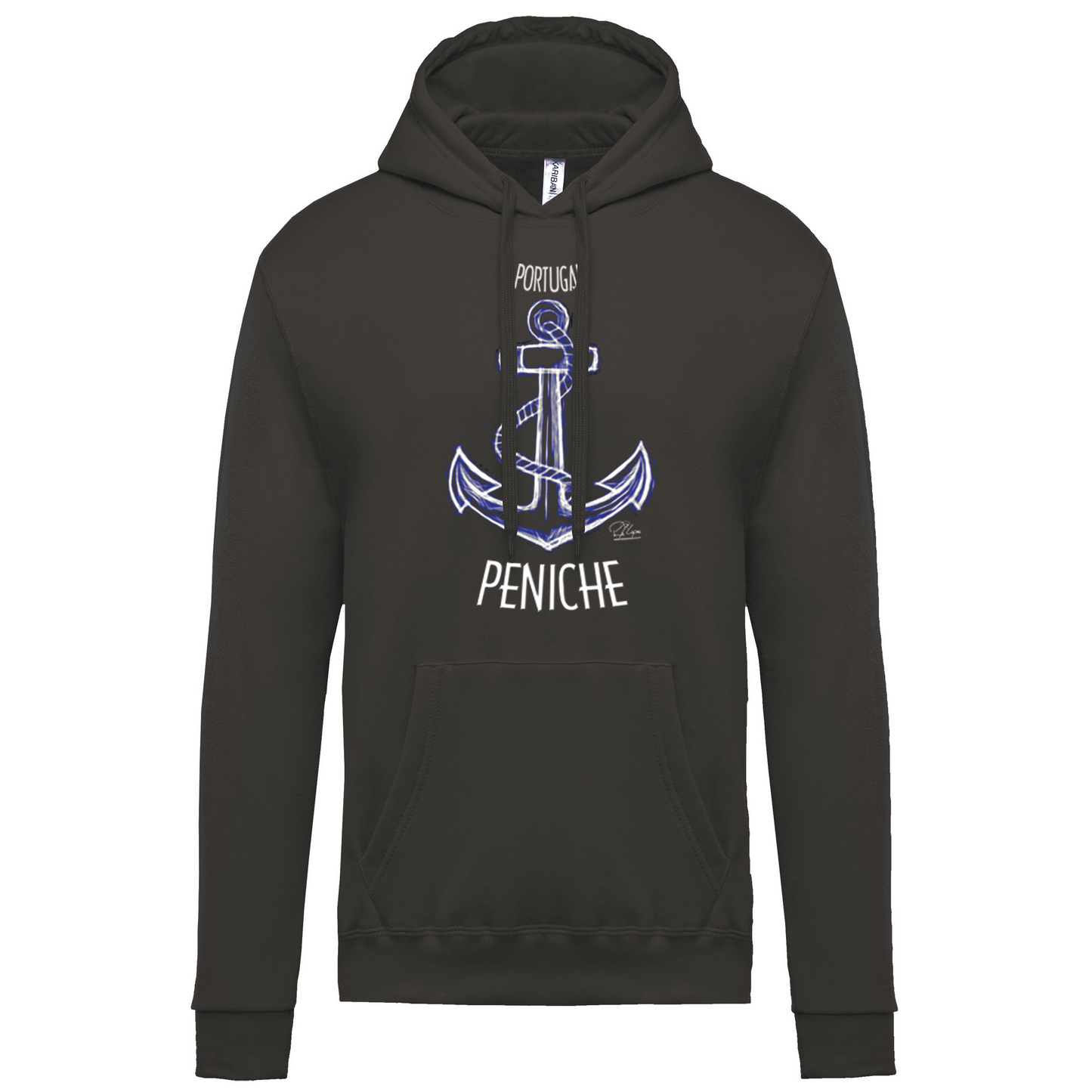 Sweatshirt Kariban com Capuz Âncora Peniche