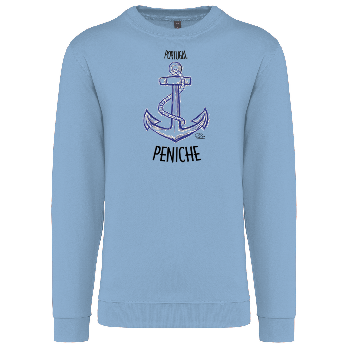 Sweatshirt Kariban sem Capuz Âncora Peniche