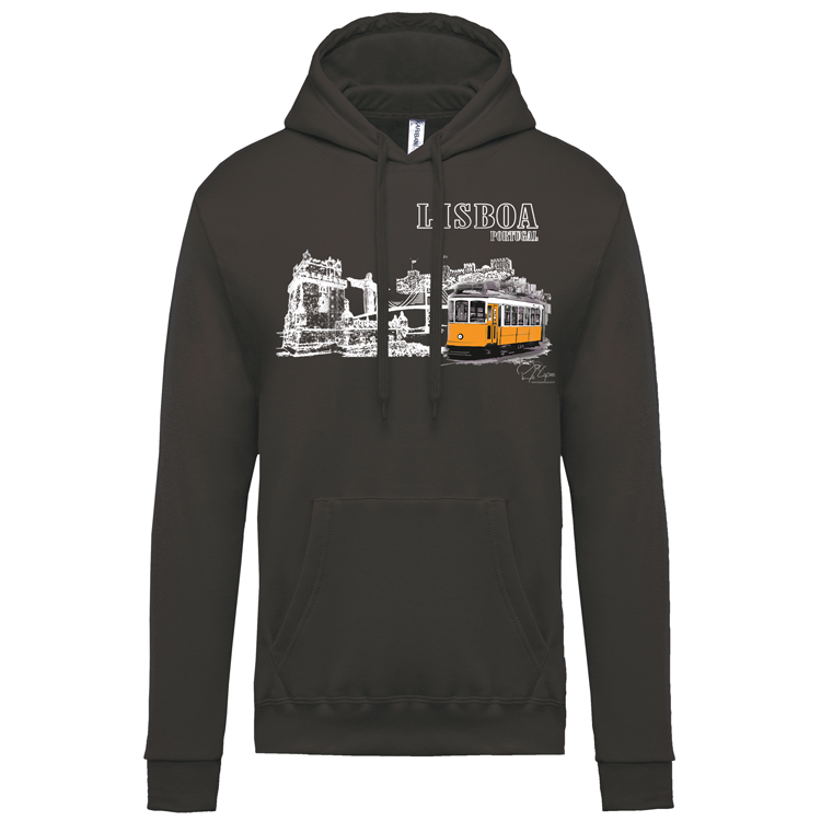 Sweatshirt Kariban com Capuz Monumentos Lx