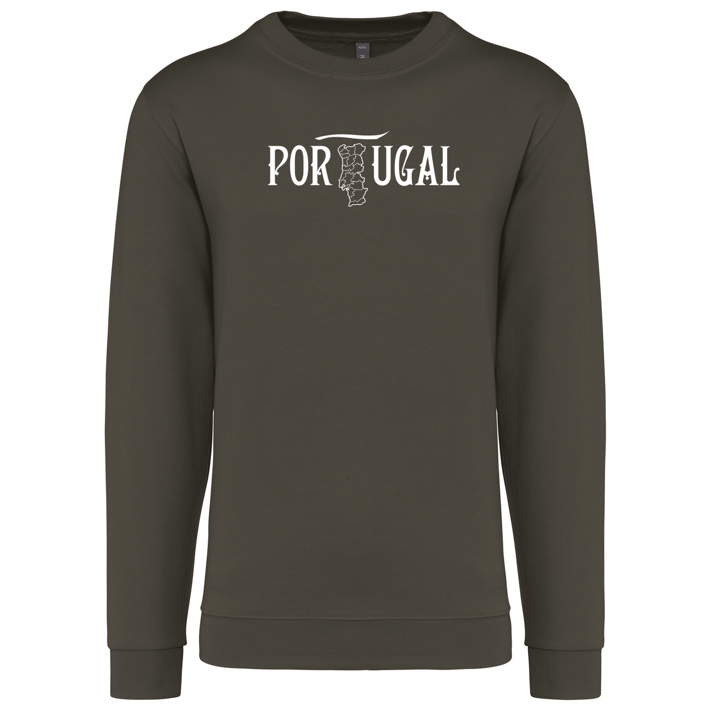 Sweatshirt Kariban sem Capuz Mapa de Portugal