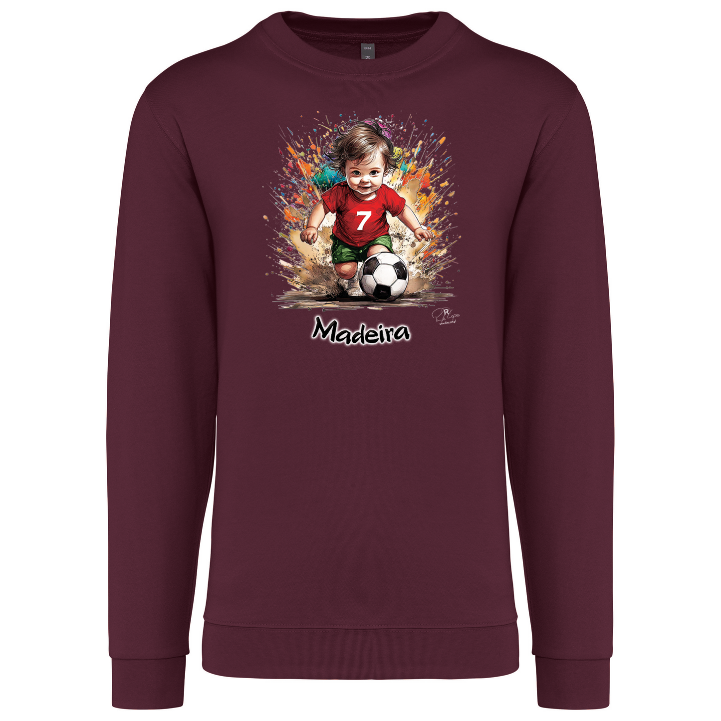 Sweatshirt Kariban sem Capuz 7 Madeira