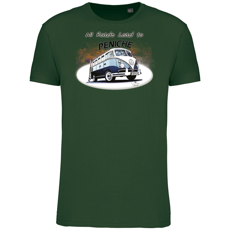T-Shirt Algodão Biológico All Roads Lead to Peniche