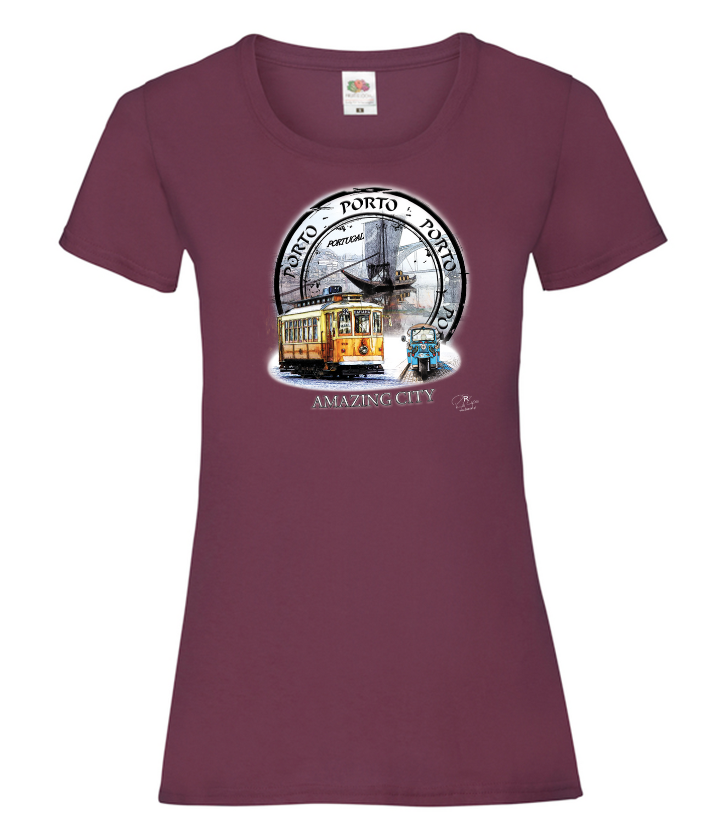 T-shirt Senhora Amazing City Porto