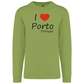 Sweatshirt Kariban sem Capuz I Love Porto