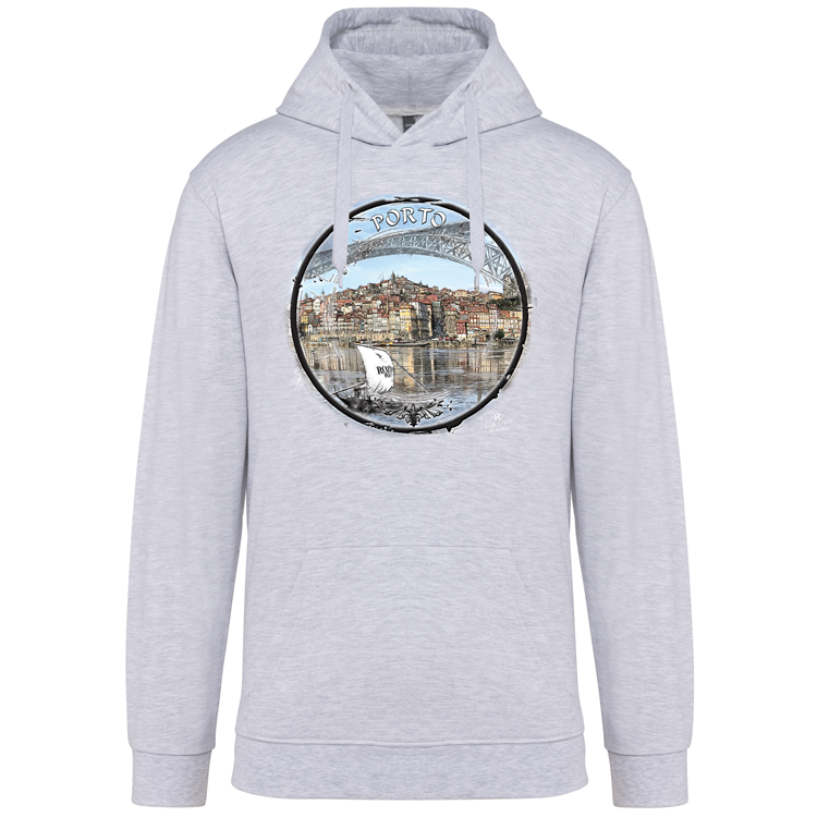 Sweatshirt Kariban com Capuz Selo Porto