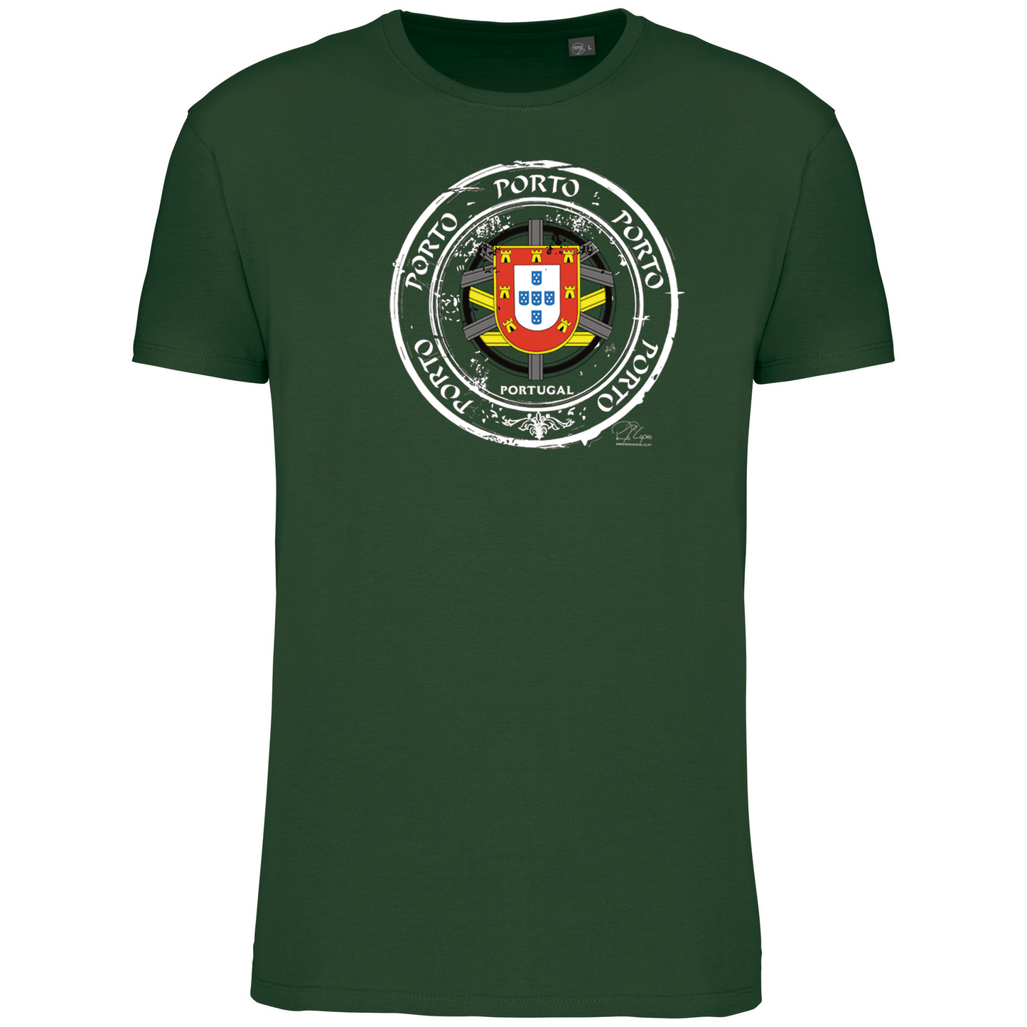 T-Shirt Algodão Biológico Selo Escudo Porto