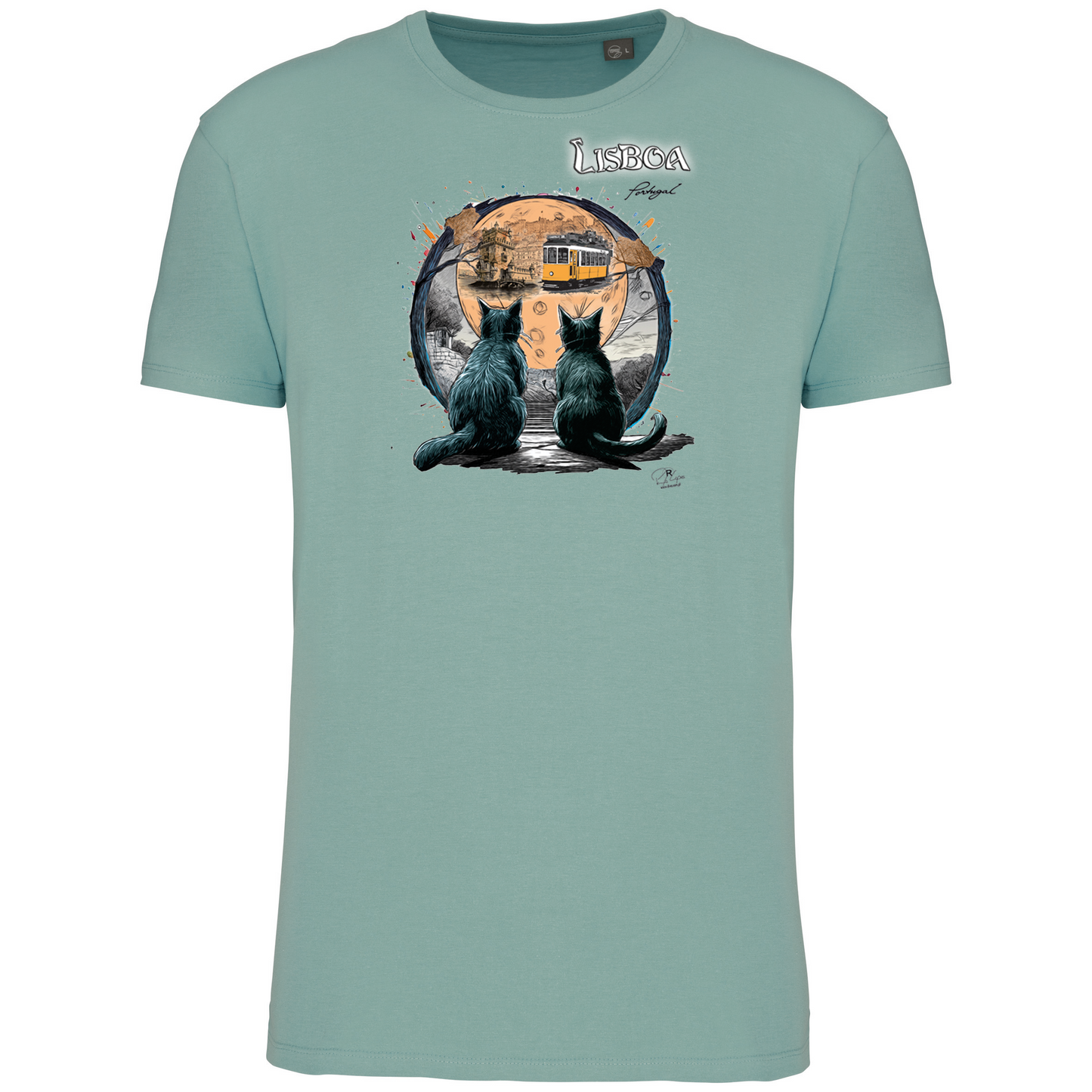 T-Shirt Algodão Biológico Luar Lisboa