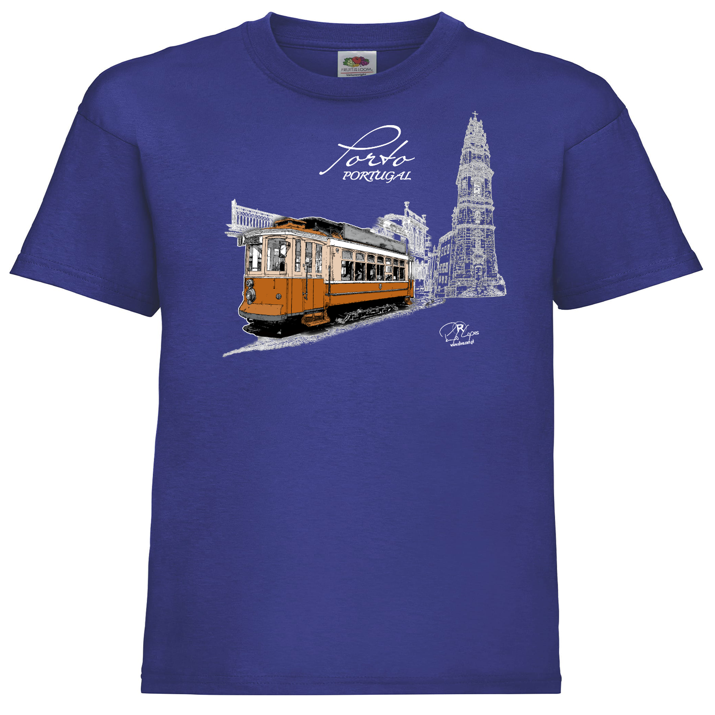 T-shirt Fruit of the Loom Kids Clérigos