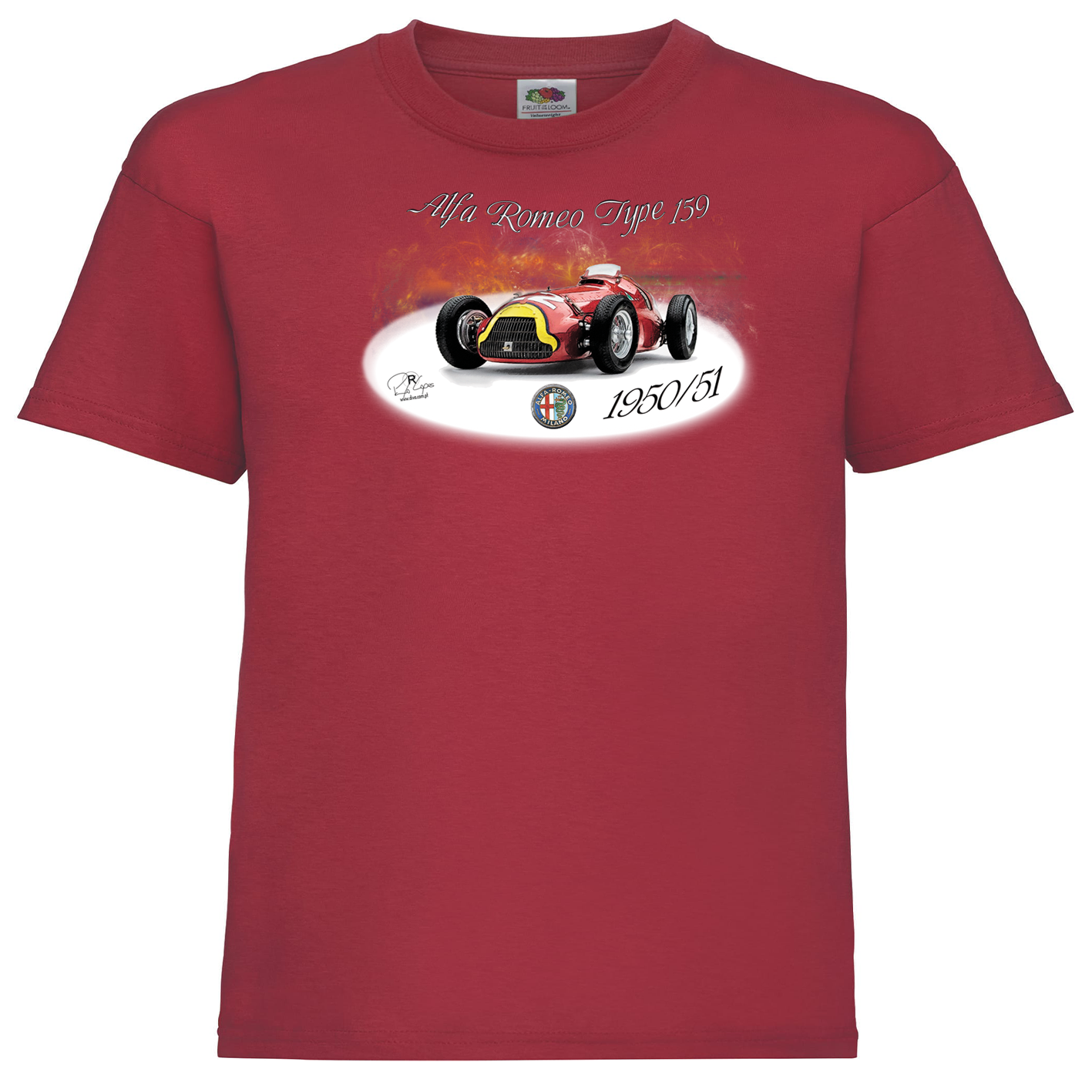 T-shirt Fruit of the Loom Kids Alfa Romeo Type 159