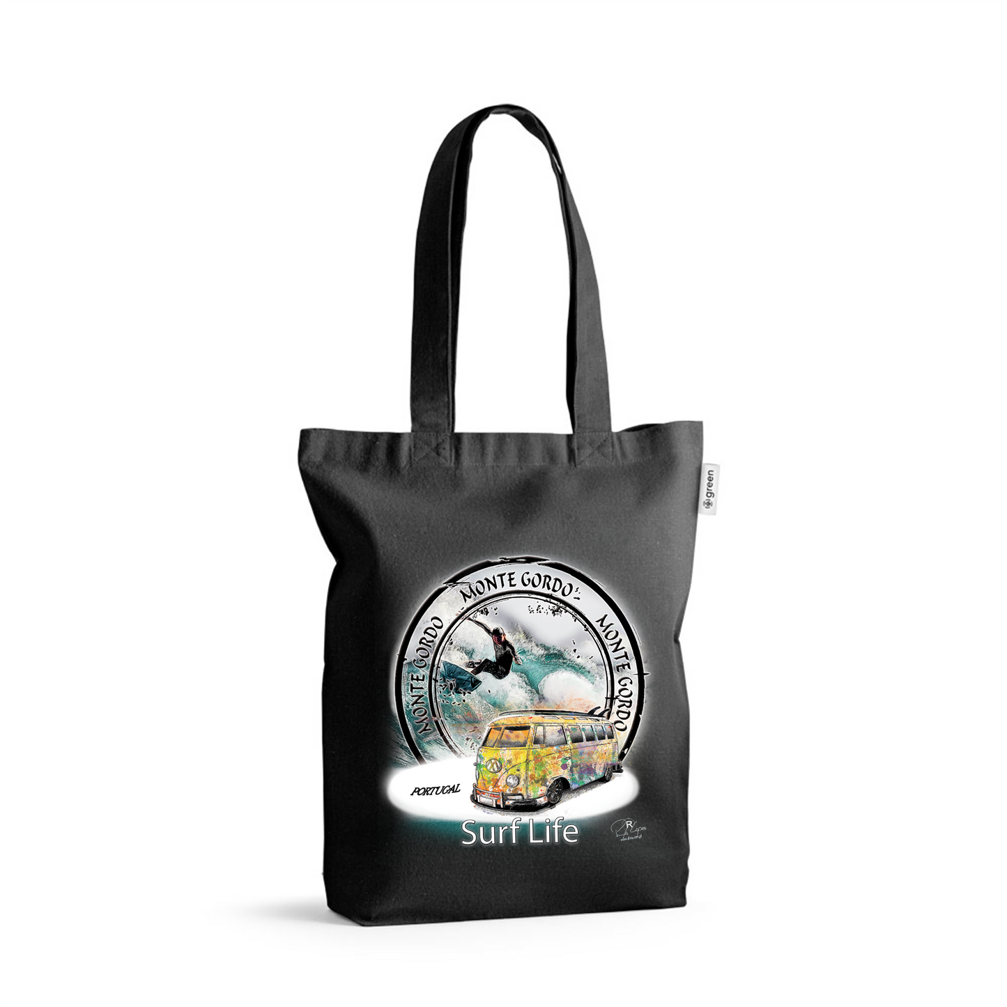 Sacos de Algodão Ecológico 220g Surf Life Monte Gordo