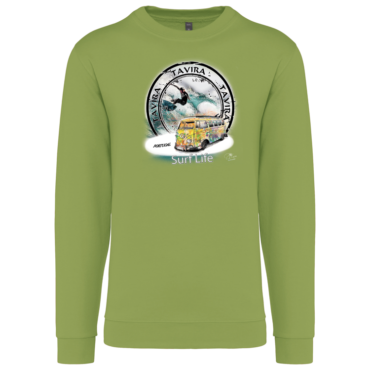 Sweatshirt Kariban sem Capuz Surf Life Tavira