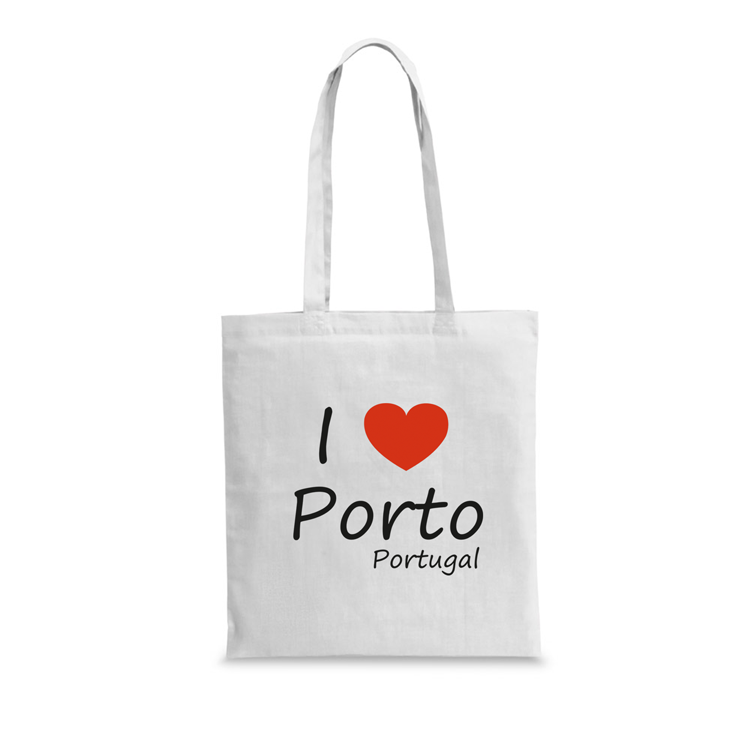Saco Algodão 140g I Love Porto