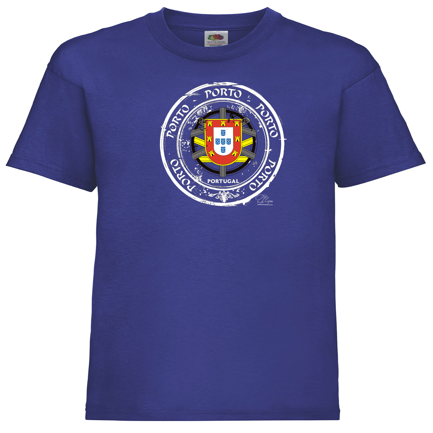 T-shirt Fruit of the Loom Kids Selo Escudo Porto