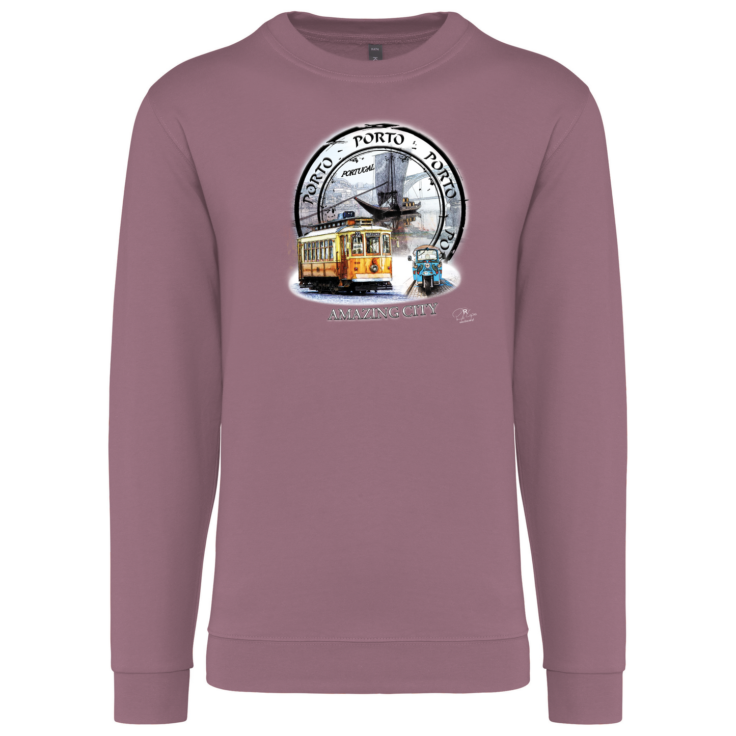 Sweatshirt Kariban sem Capuz Amazing City Porto