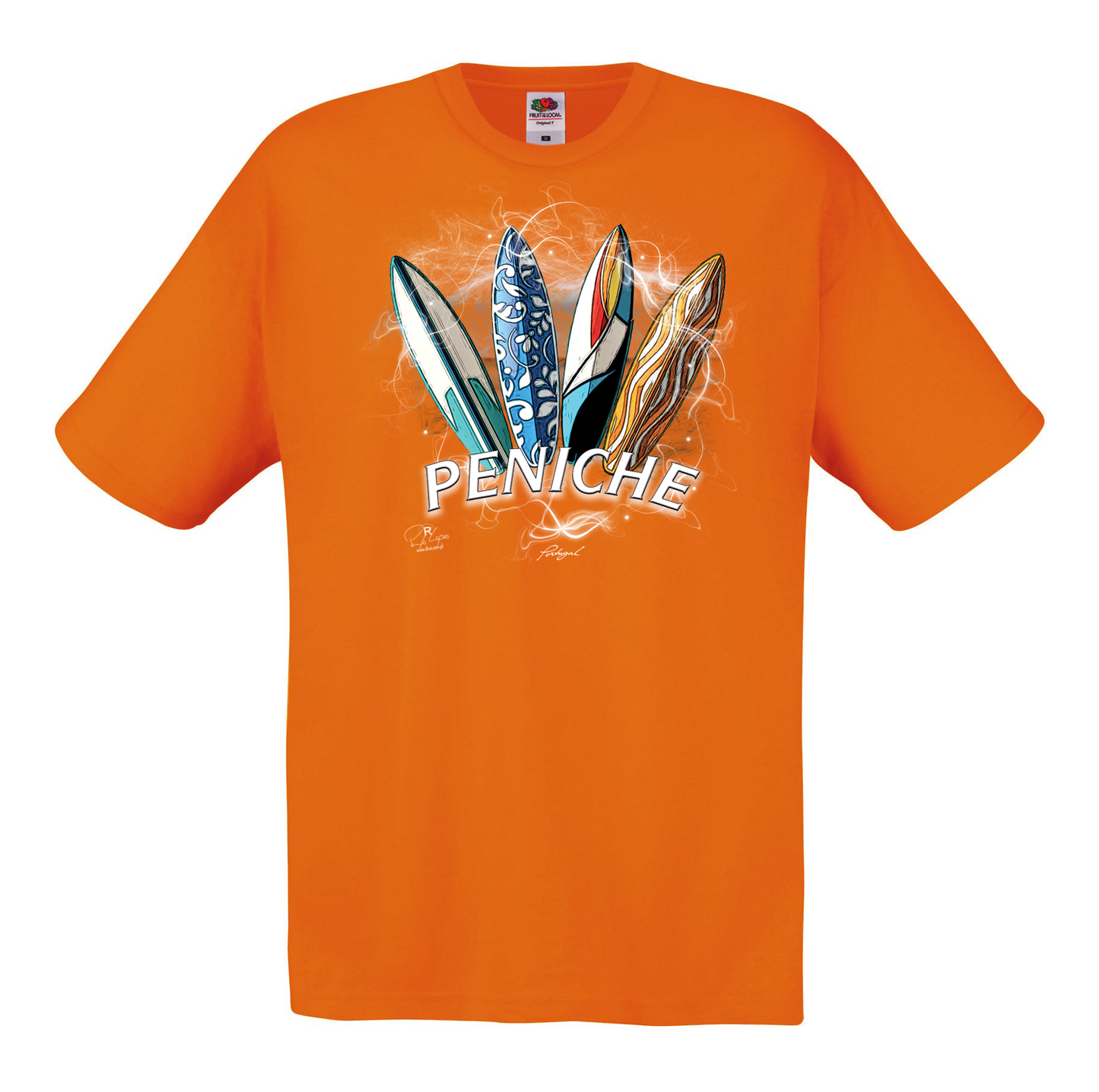 T-shirt Fruit of the Loom, Original 145g, Surfboards Peniche