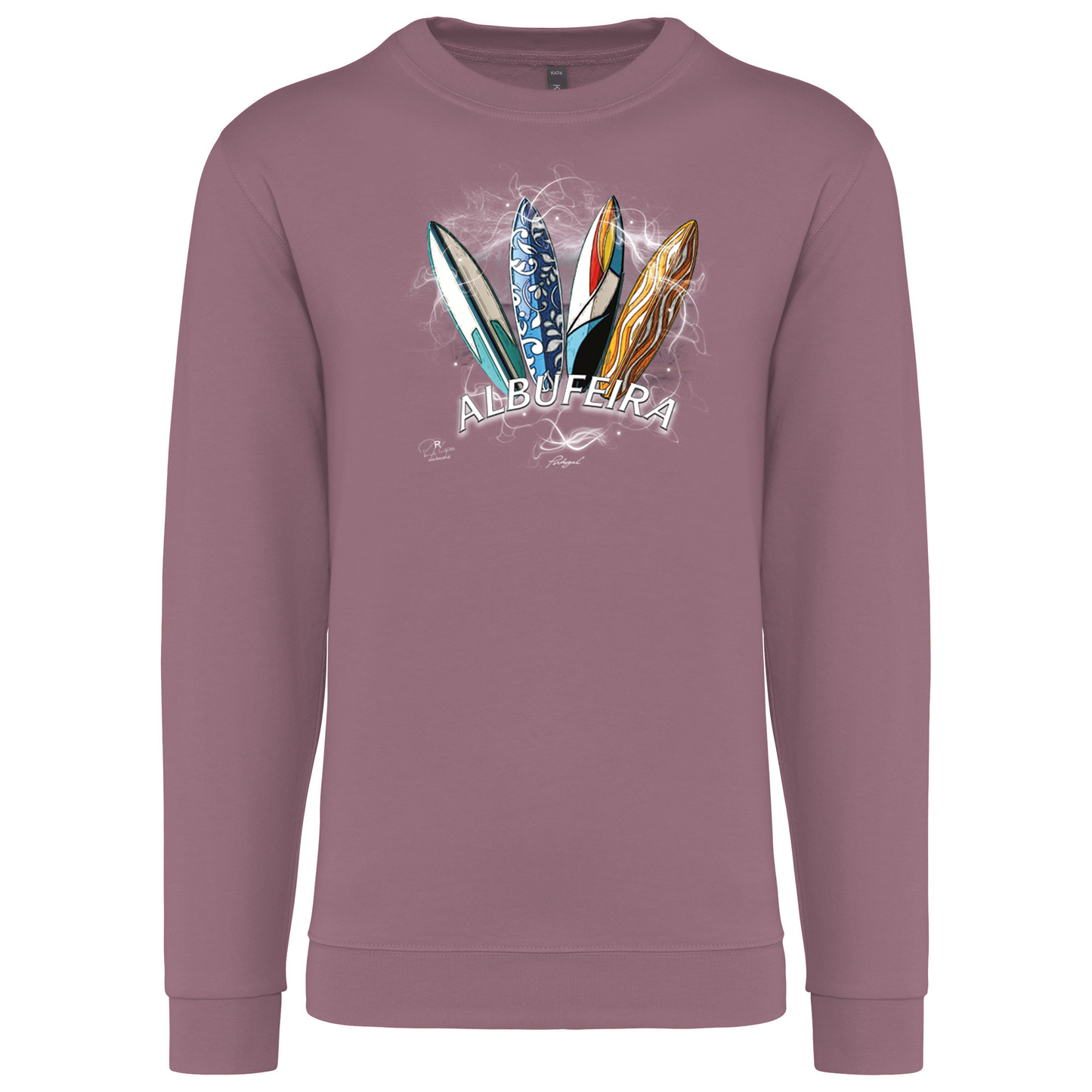 Sweatshirt Kariban sem Capuz Surfboards Albufeira