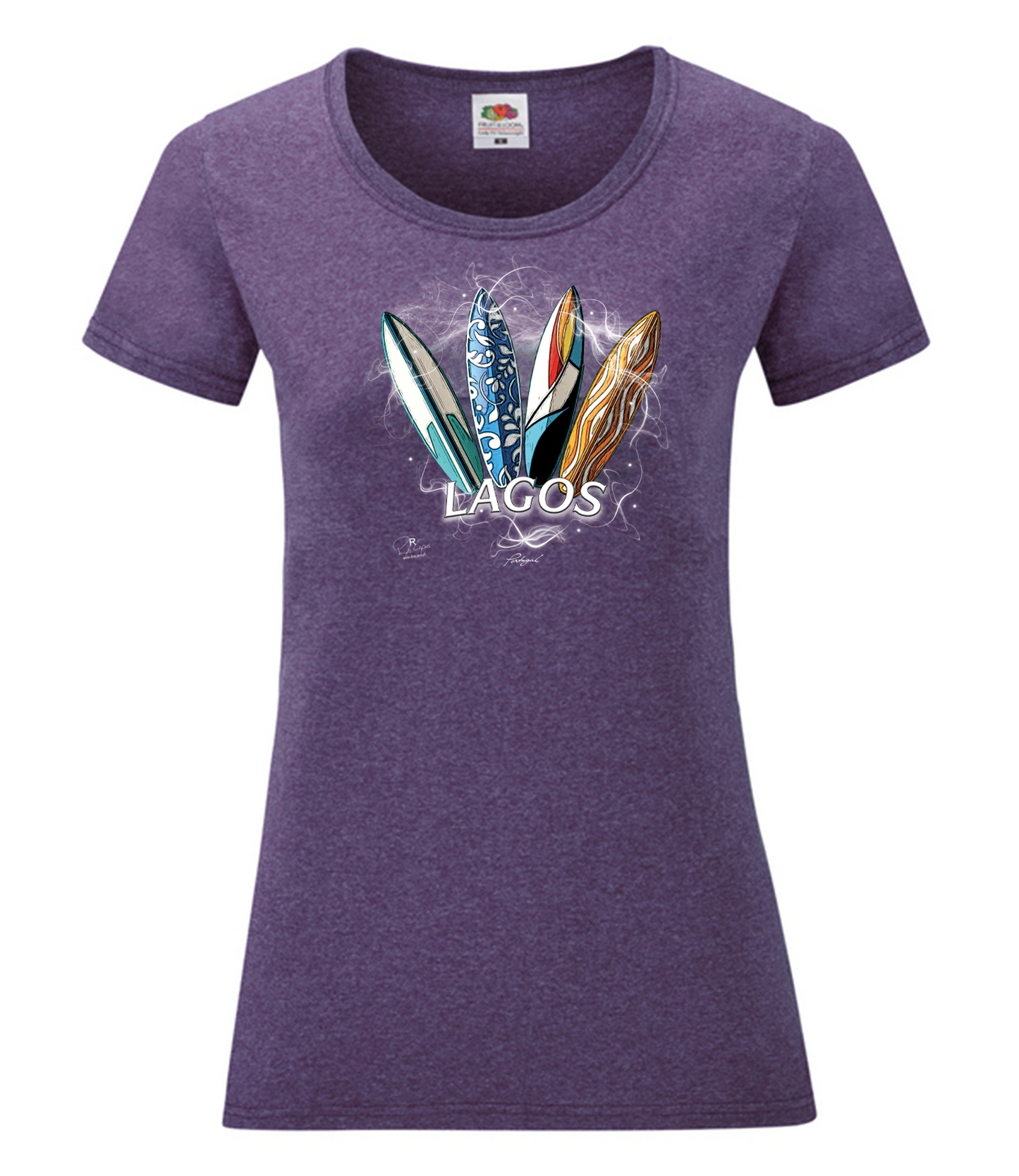T-shirt Senhora Surfboards Lagos