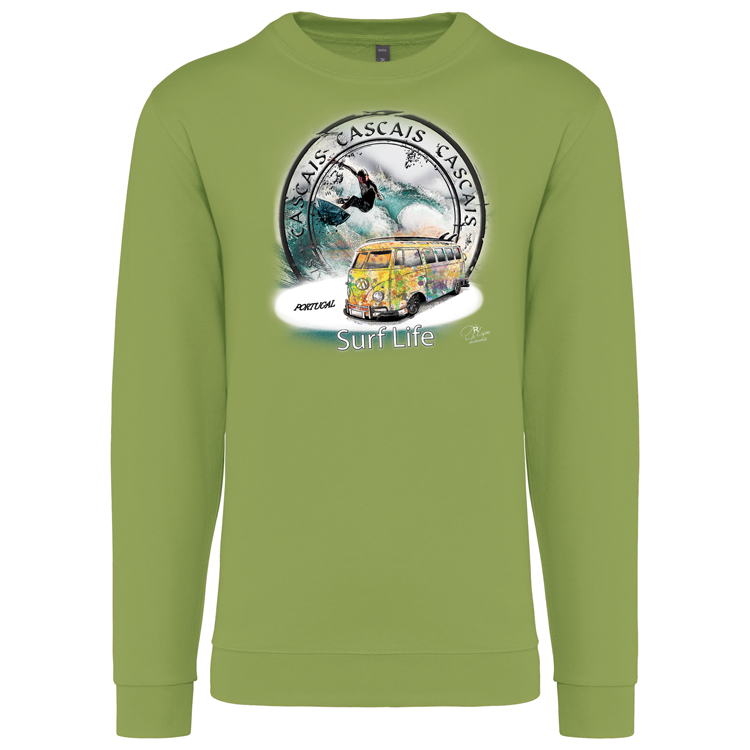Sweatshirt Kariban sem Capuz Surf Life Cascais