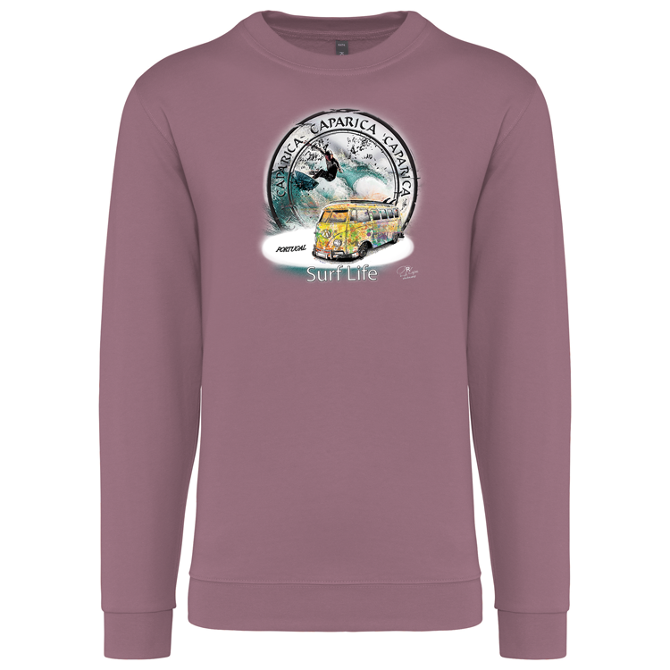 Sweatshirt Kariban sem Capuz Surf Life Caparica