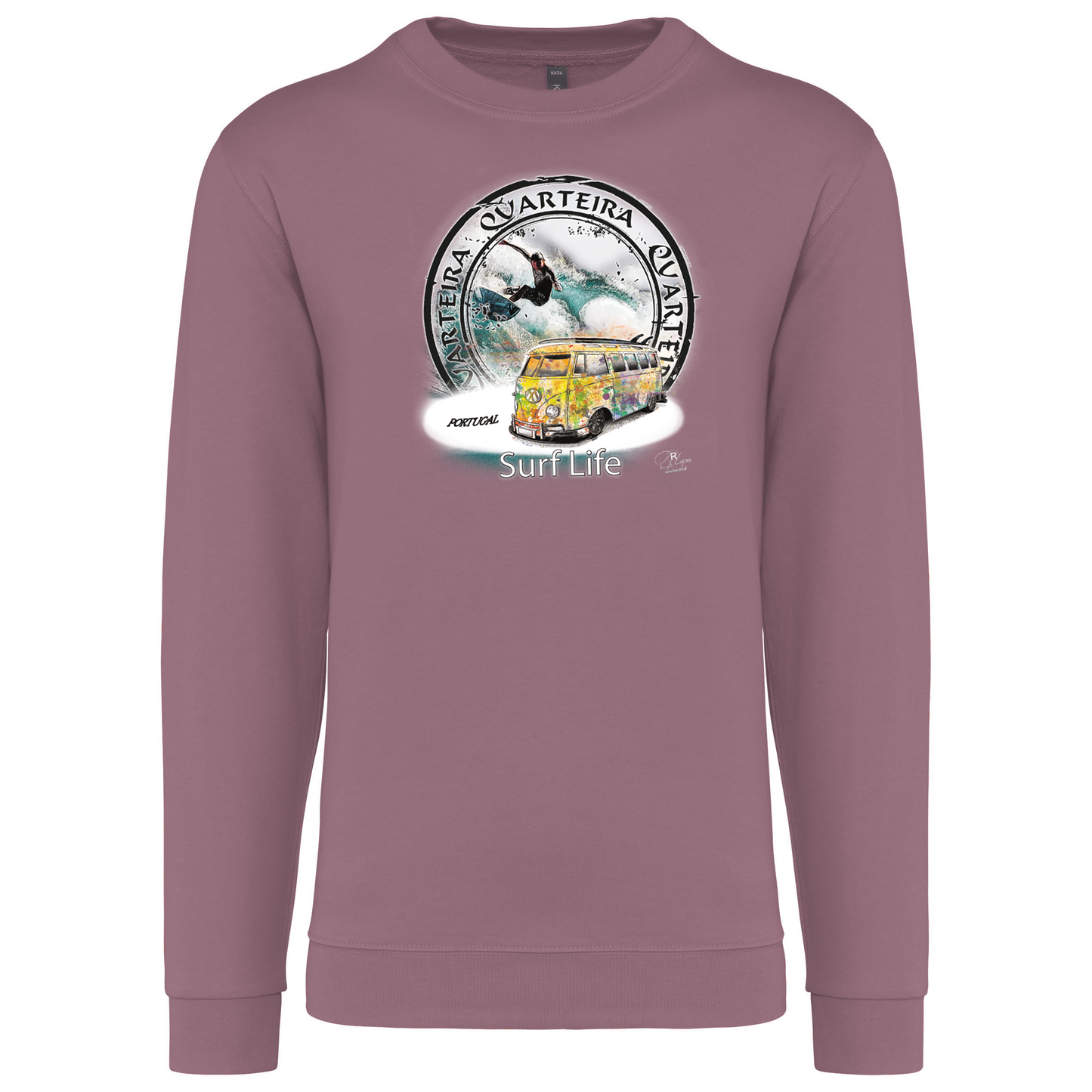 Sweatshirt Kariban sem Capuz Surf Life Quarteira