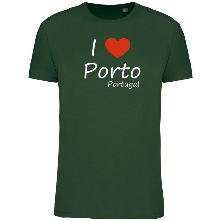 T-Shirt Algodão Biológico I Love Porto