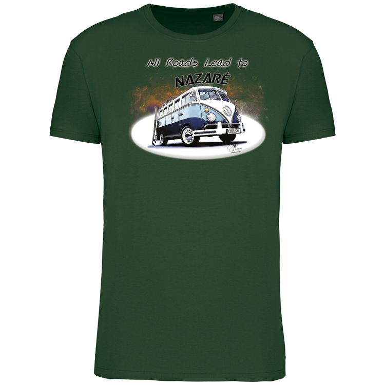 T-Shirt Algodão Biológico All Roads Lead to Nazaré
