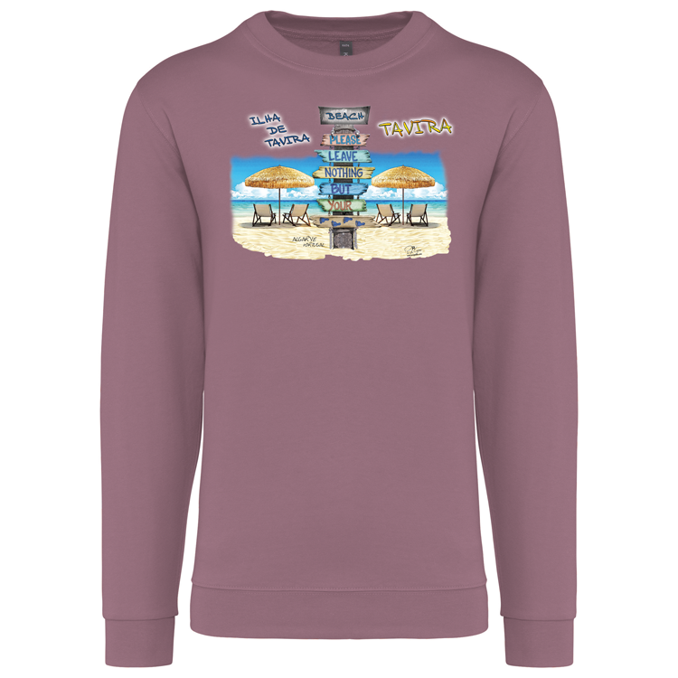 Sweatshirt Kariban sem Capuz Pegadas Tavira