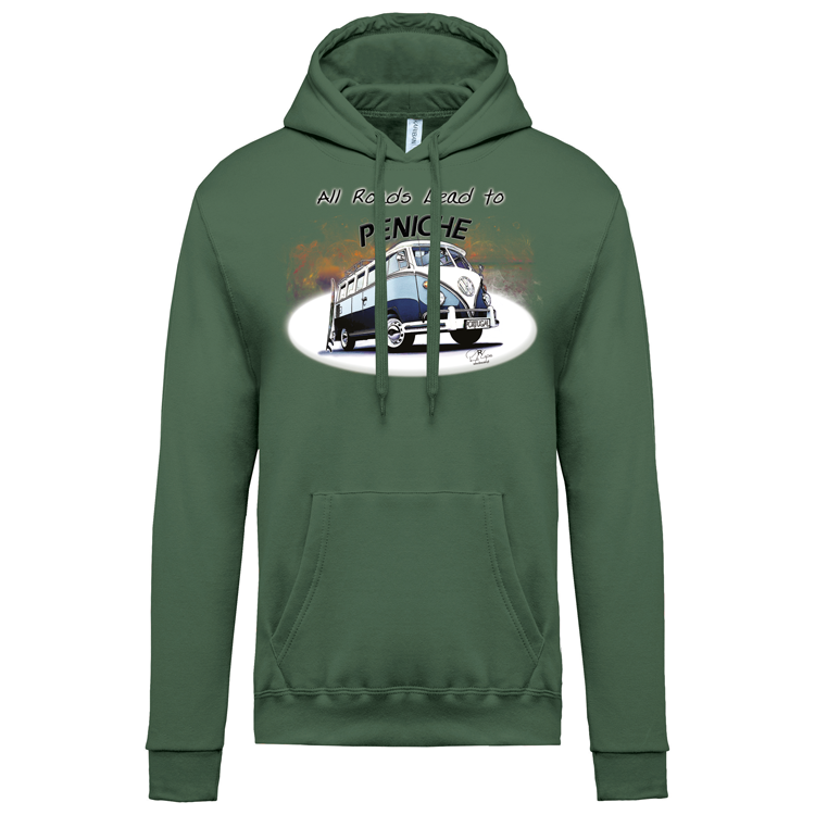 Sweatshirt Kariban com Capuz All Roads Lead to Peniche