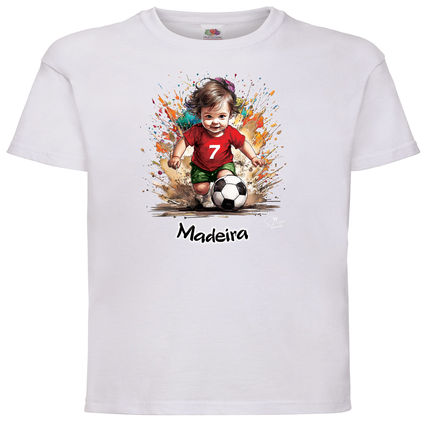 T-shirt Fruit of the Loom Kids 7 Madeira