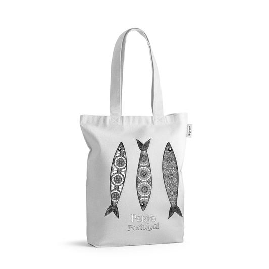 Sacos de Algodão Ecológico 220g 3 Sardinhas Porto